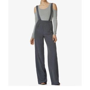 Avec Les Filles Wide-Leg Suspender Pants